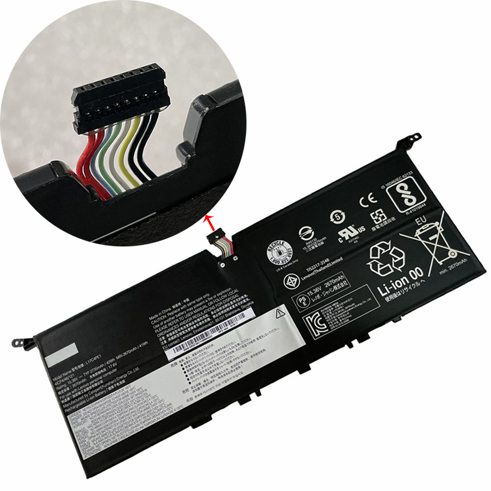 Batería para Thinkpad-X1-45N1098-2ICP5/67/lenovo-L17C4PE1